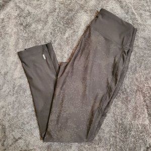 Black Print Athletic Leggings